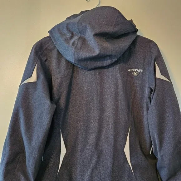 Spyder Women's Fall Winter Jacket Coat Hoodie Black Size 12. - Picture 16 of 16